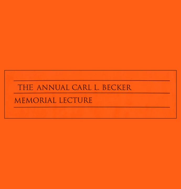 CARL L. BECKER MEMORIAL LECTURES LOGO
