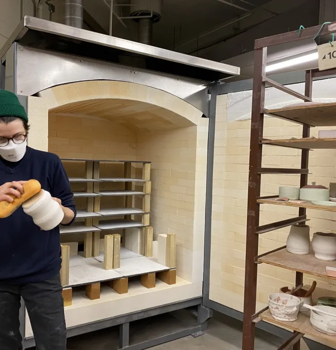 UNI ceramics students sculpt their futures with fundamentals, state-of-the-art kilns