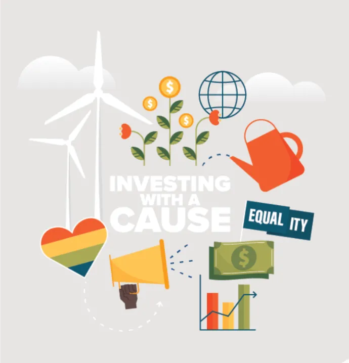 Investing with a cause graphics