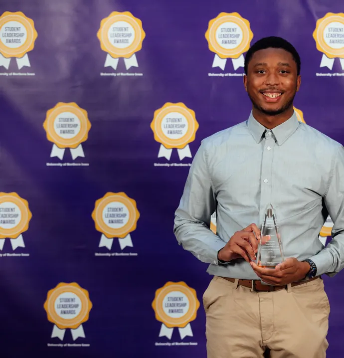 Jerrell Bates with Lux Service Award