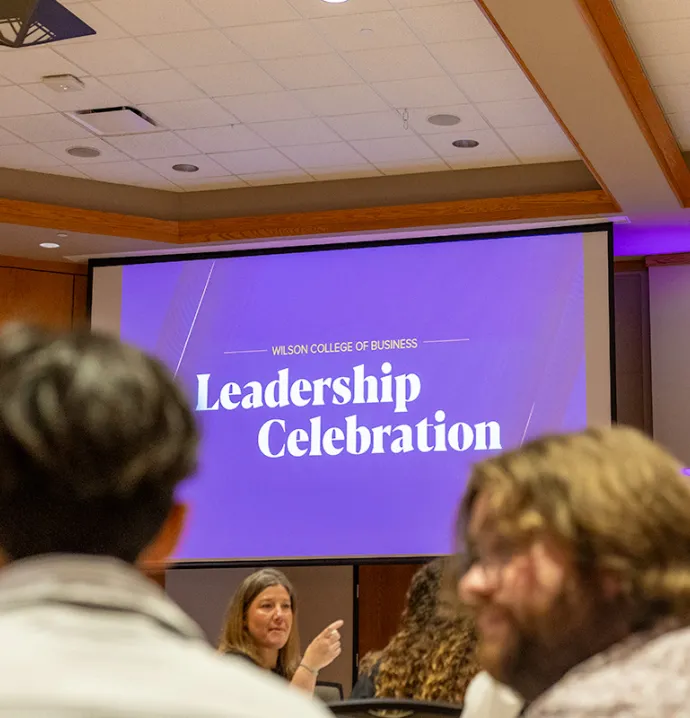 Sign that says Leadership Celebration