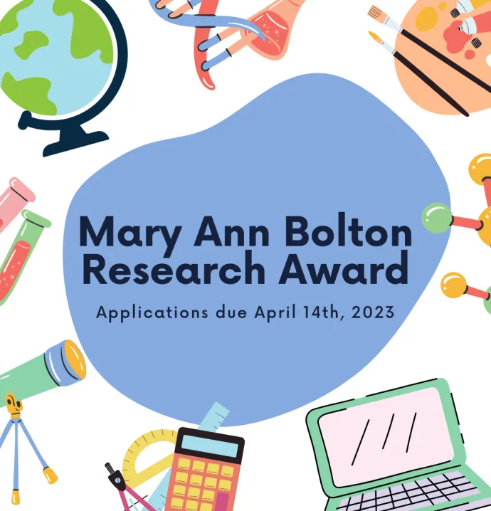 Mary Ann Bolton Award Applications are due by April 14, 2023