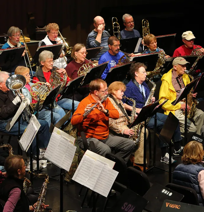 New Horizons Band brass ensemble
