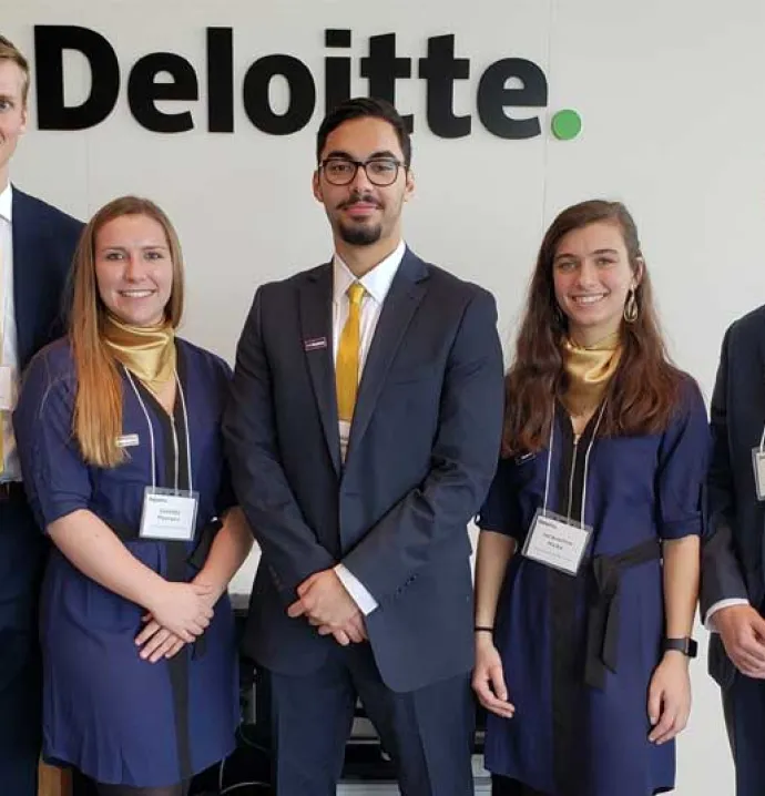 Northern Iowa Accounting degree student participate at Deloitte case competition