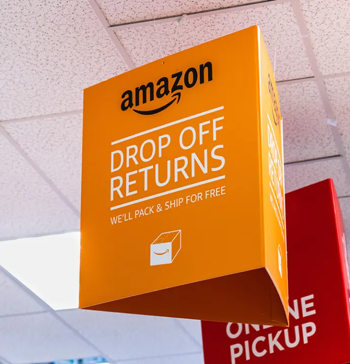 Amazon Return Sign