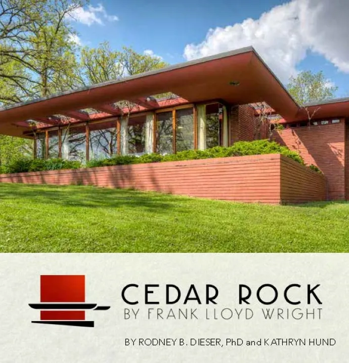 "Cedar Rock by Frank Lloyd Wright" book cover