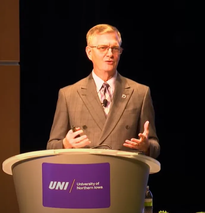 President Mark Nook delivers University Address