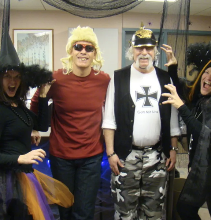 University of Northern Iowa economics professors on Halloween in 2014