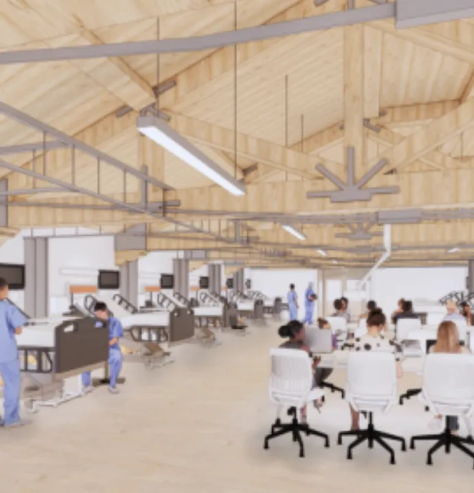 Rendering of renovated ITTC building
