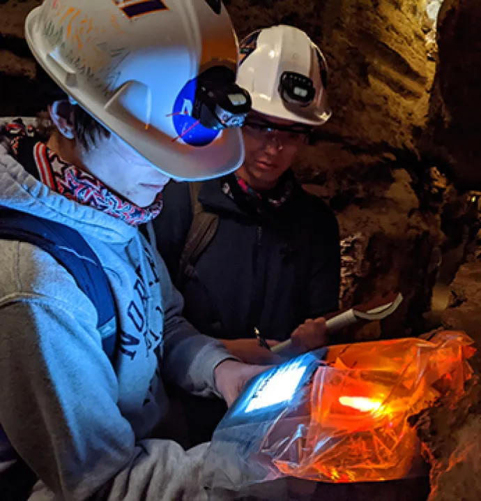 UNI students explore Wind Cave National Park
